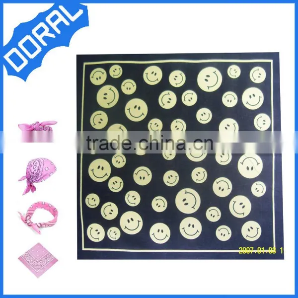 Customized Design Your Own Logo Square Cotton Bandana photo-3