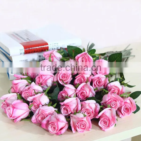 Wholesale Rose Flower Artificial Flowers Artificial Wedding Cheap Artificial Red Rose Flower pu Artificial Flower Rose Flower photo-3