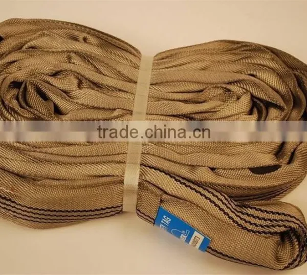 6 Tons Good Quality Round Polyester Lifting Belt Slings photo-3