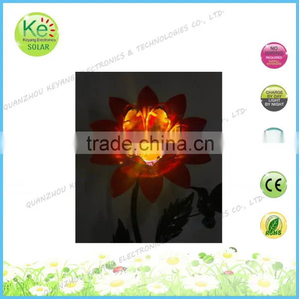 Solar Power Metal Flower Sunlight Led Light for Pool Garden photo-6