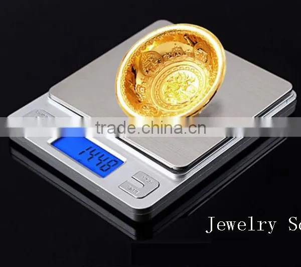 500G 0.01g Digital Jew Gold Gram Silvery Jewelry Scale