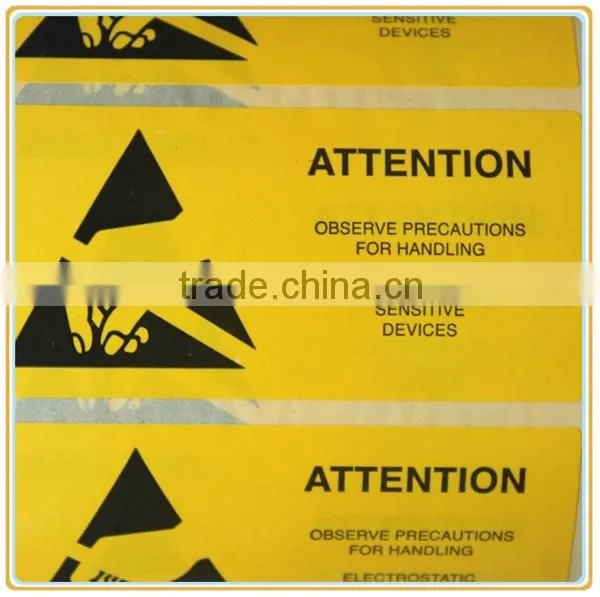 ESD BOPP Film Clear Caution Tape For Industrial Warning Use photo-3