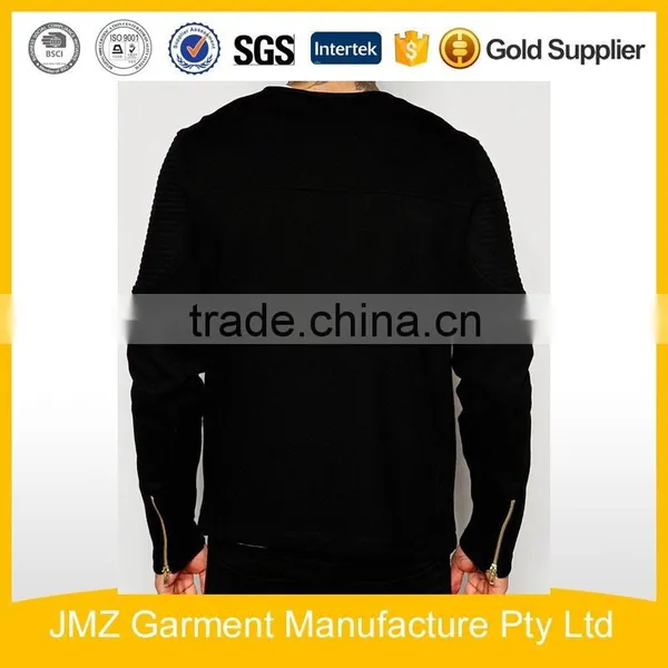 Black Cotton Men Jacket Factory/ Zippers Jacket Factory for Men photo-2