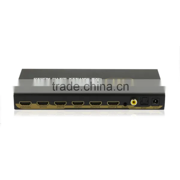 HDMI 4X2 Matrix With Adio Output Stereo Toslink Coaxial 1080p photo-2