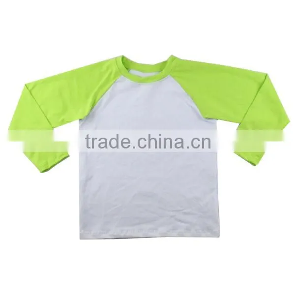 Wholesale Long Sleeves Kids Baseball Shirt Boutique Children Clothing Green Sleeves Baby Boys Raglan Shirt Red Christmas Raglan photo-5