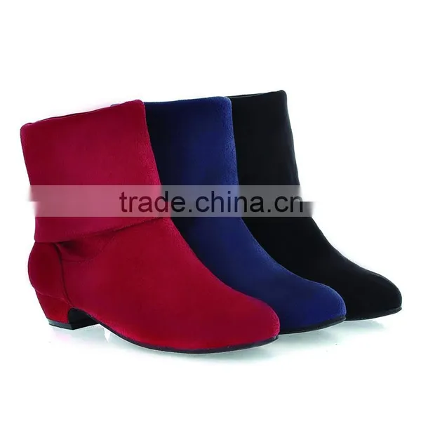 Spring ,Aututmn & Winter Women Suede Shoes Thick Singles Low-heeled Martin Women Boots photo-2
