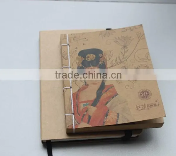Stitching Binding Kraft Paper Note Book photo-3
