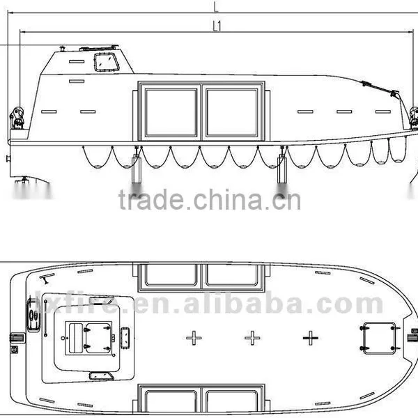 Partly Enclosed Life Boat 75B-99B For Sale