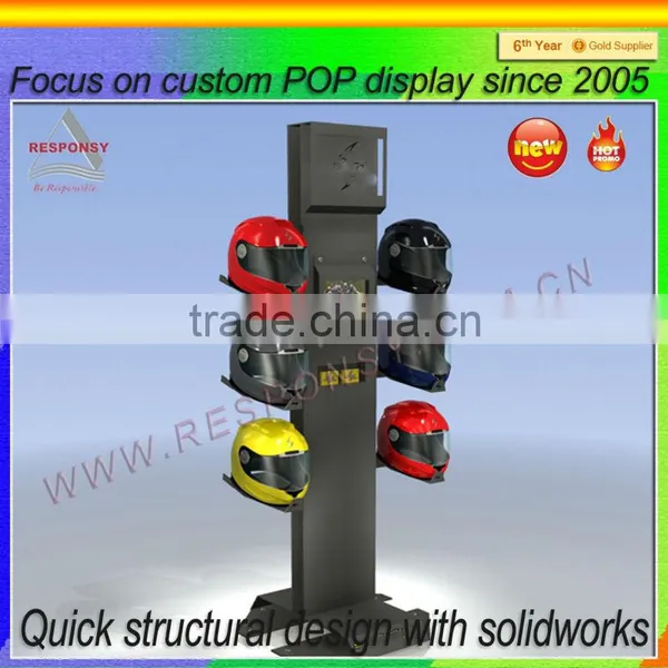 Custom-made Helmet Floor Display Made From Metal photo-3