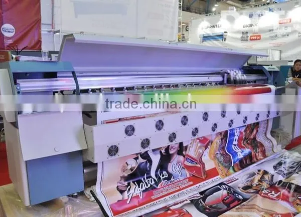 Guangzhou SPT510/50PL Print Head 3.2meter Infiniti/Challenger FY-3278N Flex Banner Solvent Printing Machine photo-2