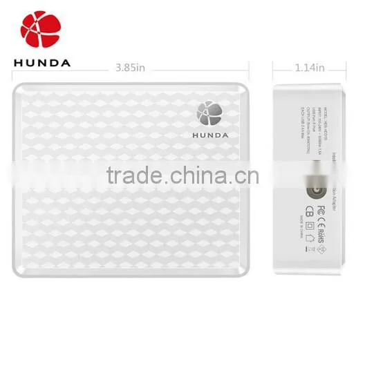 HUNDA 8in1 Intelligent Auto Detect HUNDA White Elegant Lines 60W 5V 8 Port USB Charger photo-2