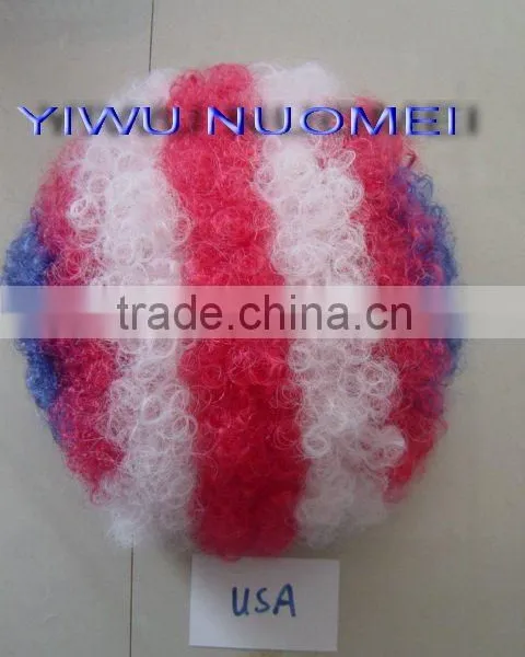 PWH-0180 USA Football Fan's Wigs for World Cup