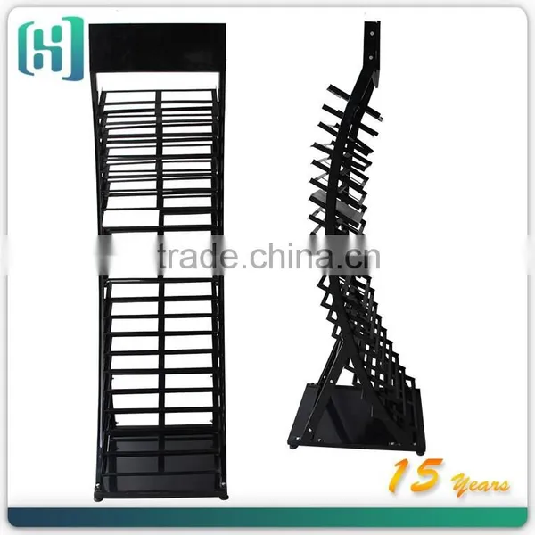 Custom Floor Metal Ceramic Tile Showroom Display Stand HSX-S0357 photo-2