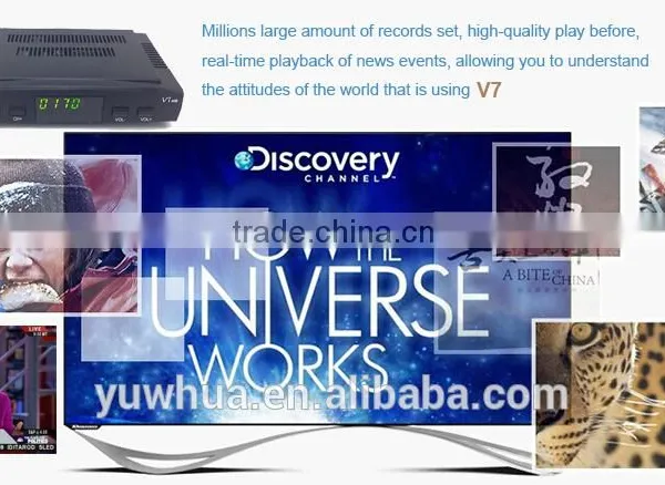 Freesat V7 HD/SD Output Satellite Receiver no Dish Free to Air FTA 4K Set Top Box SKYBOX F5S photo-3
