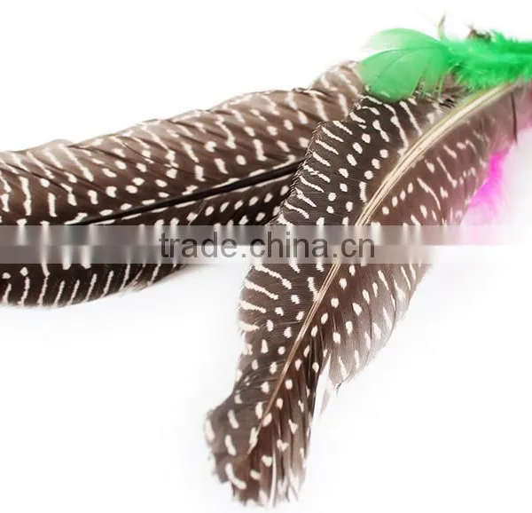 QQPet Telescoping Fishing Rod Spin Feather Cat Wand Cat Teaser Toys photo-4