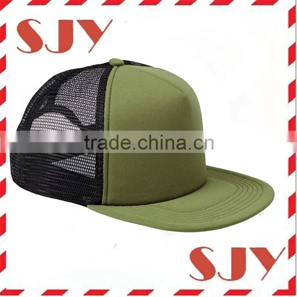 Wholesale Blank 5 Panel Flat Bill Trucker Cap Hats photo-4