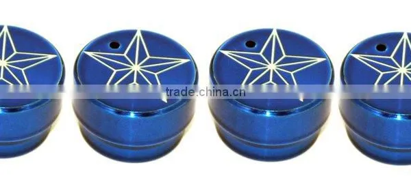 All Sales Interior Dash Knobs (set of 4) AC+4wd Knob- Star Blue