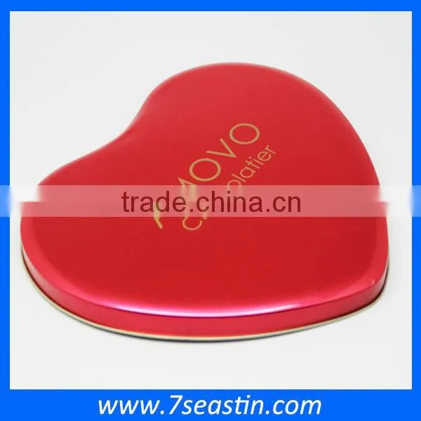 Christmas Gift Chocolate Cookie Tin Box With Heart Shaped Food Grade Metal Empty Tin Box photo-2