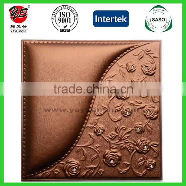 3D Leather Wall Panels for Interior Decoration-China Factory High Quality photo-5