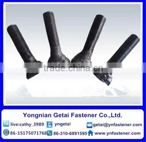 Fan Shaped Head Bolts, Grade 4.8/8.8, Hot Dip Galvanizing(H.D.G) Carbon Steel DIN935/DIN937 photo-4
