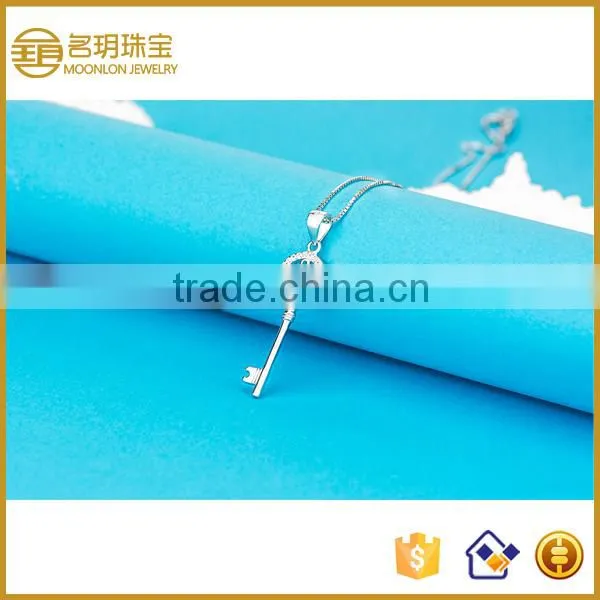Fine Silver Jewellery Pendants Necklaces, Zirconia Pendant Jewelry for Women photo-2