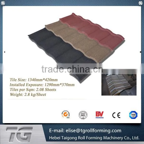 Colorful Stone-coated Metal Roof Tile Making Line/stonecoated Metal With Largest Assortment on the Market photo-3