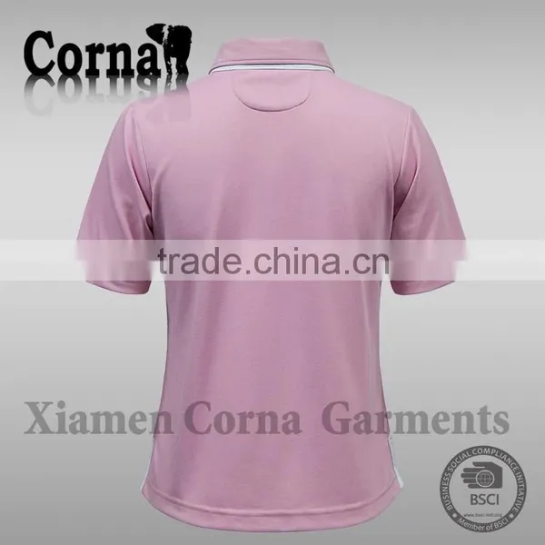 100% Polyester Original Pique Fabric Short Sleeve Polo Shirts for Women photo-3