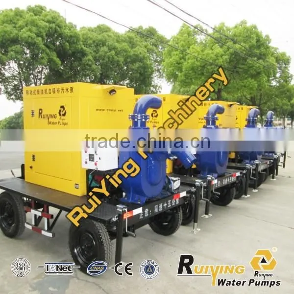 Large Irrigation Pump Driven by Diesel Engine With Trailer photo-3