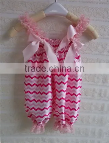 New Baby Girls Rompers New Chevron Satin Adorable Bubble Romper Baby Knickers Turquoise Pink Chevron Satin Petti Bubble Knickers photo-4