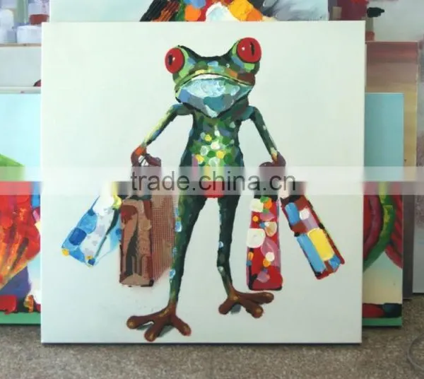 2015 Home Decor Modern Canvas Animal Oil Painting photo-3