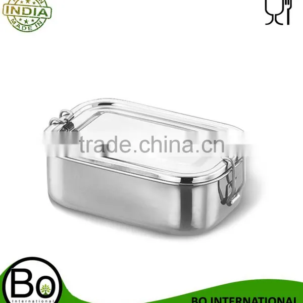 Stainless Steel Capsule Lunch Box160x102x55 mm photo-3