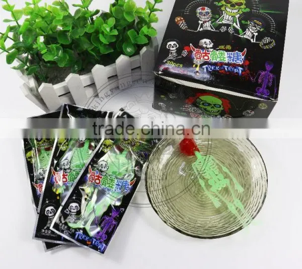 Halloween Noctilucence Skull Human Skeleton Lollipop Candy photo-3