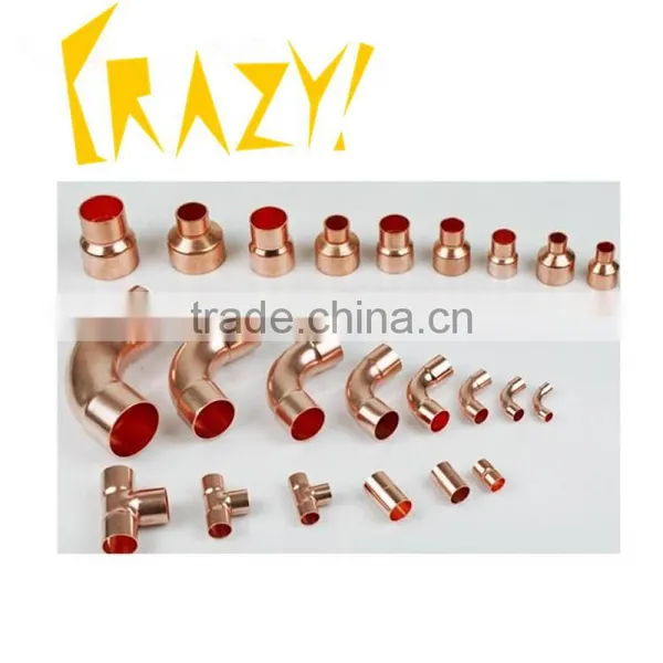 Red Copper Elbow Pipe Fittings for Air Conditioning System photo-5