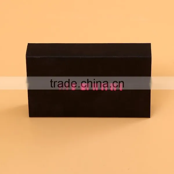 Narrow & Long Drawer Type Black Gift Paper Box With Logo Printed photo-5