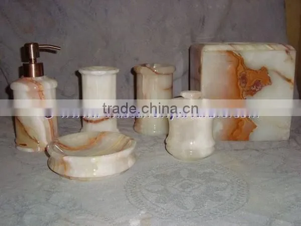 Luxury Colorful Free Sample for Natural ONYX BATHROOM ACCESSORIES COLLECTION photo-6