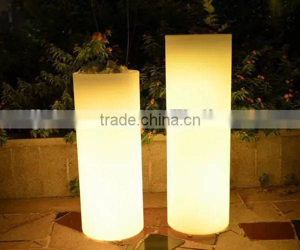 LED Cylindrical Decoration Vase/outdoor Decorative Planter/ Muti-color Changing Led Flower Vase photo-4