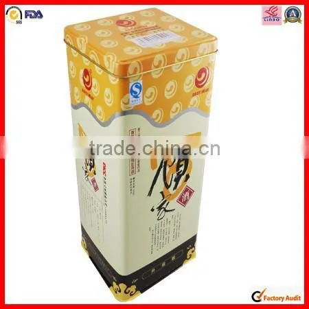 Factory Custom Print Rectangle Wine Tin Box photo-2