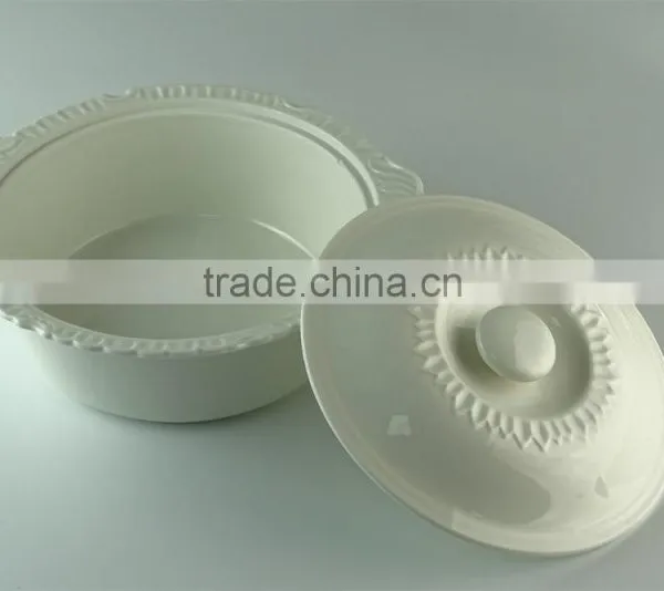 White Serveware Porcelain Serving Soup Tureen With Lid photo-2