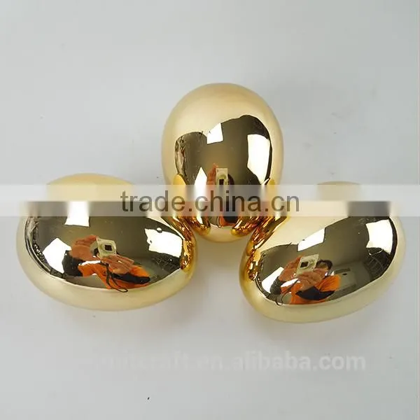 High Quality Decorative Ceremic Shinny Golden Egg photo-6