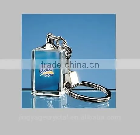Luxury 3D Personalized Engraving Crystal Keychain Innovative Keychain photo-2