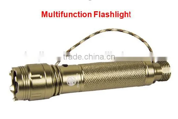Innovative Outdoor Hunting Tools Multifunction Shovel With Hammer Hoe Wire Cutter Tactical Knife Led Flashlight Flint Whistle photo-5