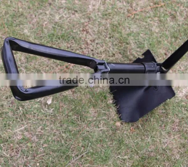 Outdoor Survival Gear Multi-functional Foldable Camping Military Shovel With Pickaxe/ Saw/ Opener photo-4