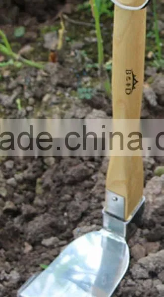Stainless Steel Wide Head Hoe With Wooden Handle photo-3