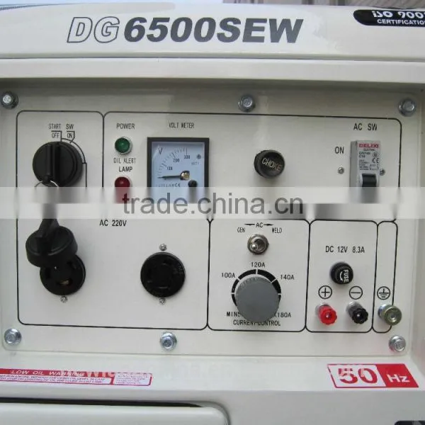 100% Copper Wire 5KW Electric Start Sound Proof Diesel Generator With Welding Function photo-2
