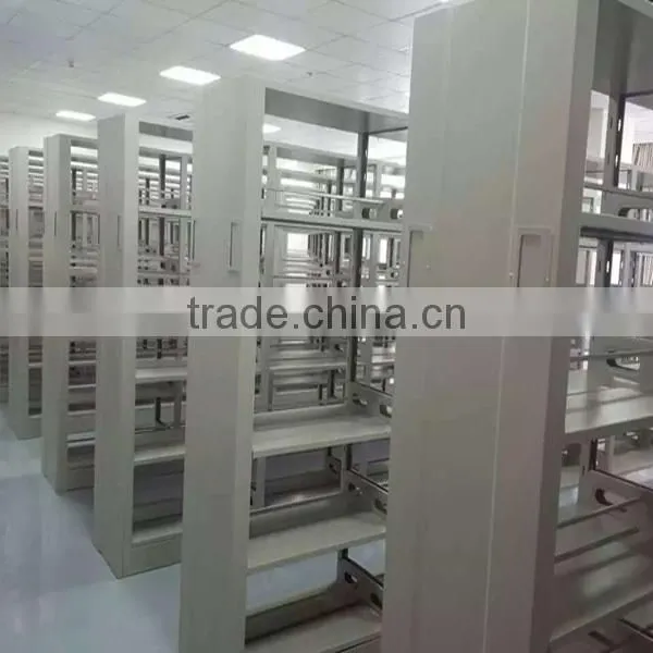 Popular 6 Layers School Library Furniture Steel Book Store Shelves/Double Side Bookshelf photo-2