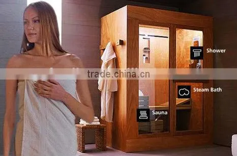 Solid Wood Sauna Equipment Far Infrared Sauna House (SCB-002SL) ,1 to 8person Steam Room photo-4