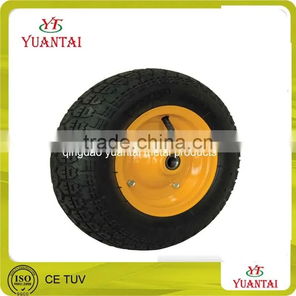 250 300 mm pu Foam Flat Free Rubber Wheels photo-4