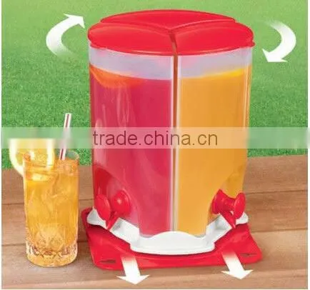 Cheap OEM 3 Spin Compartment Drink Beverage Dispenser as Seen on TV photo-2