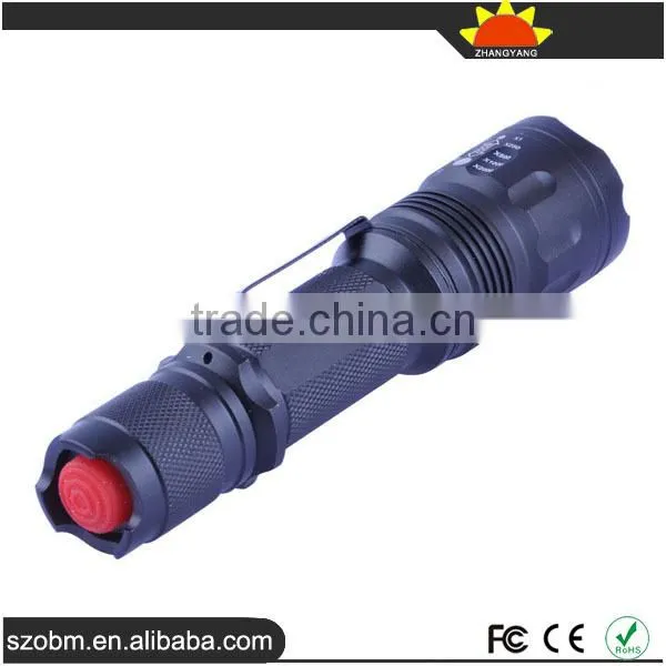 ZY-601A XM-L T6 3-Modes Zoom Adjustable Focus LED Flashlight Torch photo-3