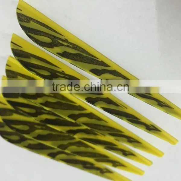 3inch HP Striped Plastic Vanes Archery Rubber Vanes photo-4